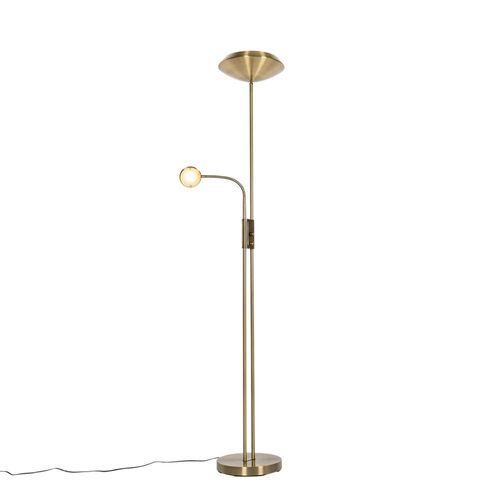 Lampadaire Bronze Avec Led Et Liseuse Orientable