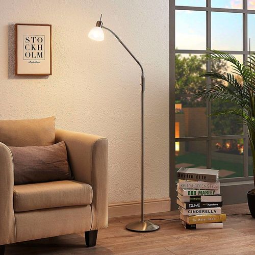 Lampadaire En Métal Gris