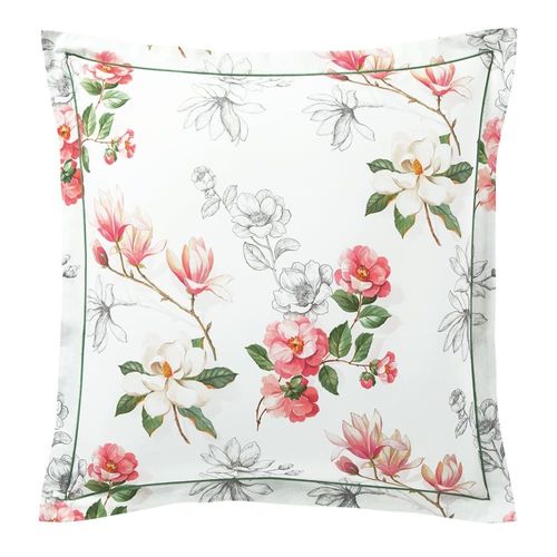 Taie D'oreiller Percale Rose Clair 65x65 Cm