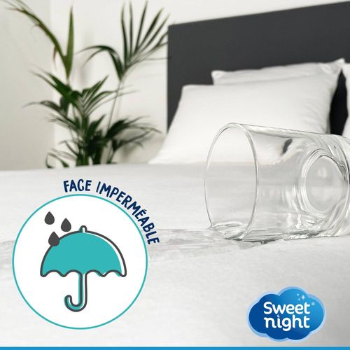 Protège matelas imperméable lavable à 90°C 140x190cm
