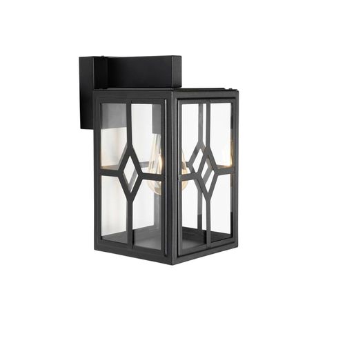 Applique Extérieure Classique Noire Ip44