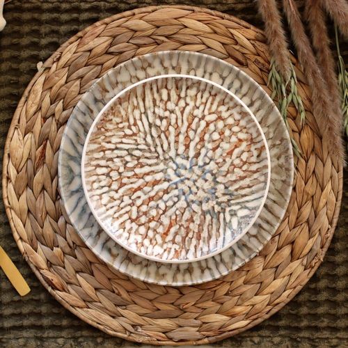 Lot De 6 Assiettes À Dessert En Grès 20cm