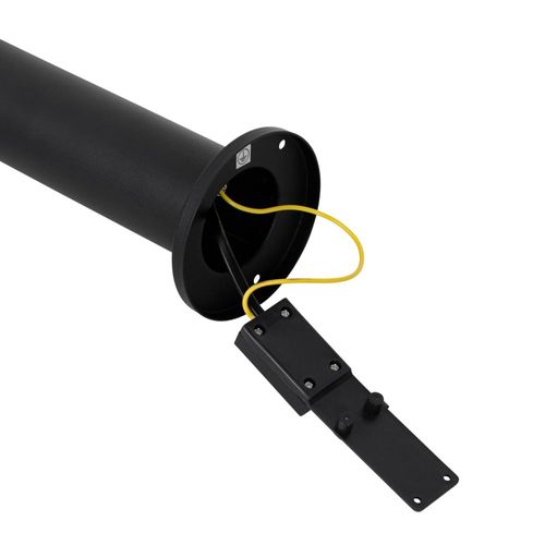 Lampadaire Extérieur Noir 80 Cm 2 Lumières Ip44 Réglable