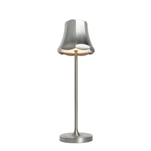 Lampe De Table Rétro Acier Gunmetal Rechargeable Ip44