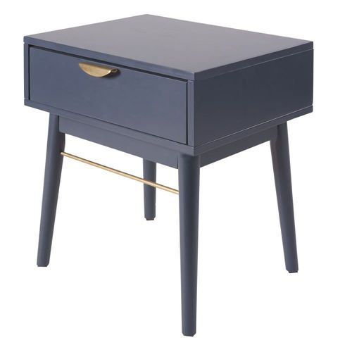 Table De Chevet 1 Tiroir Bleu Foncé