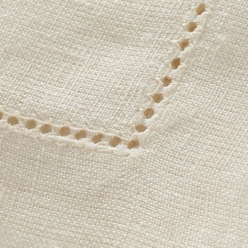 Serviette De Table En Lin Blanc 45x45