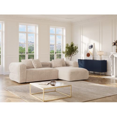Canapé D'angle 4 Places Beige