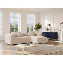 Canapé D'angle 4 Places Beige