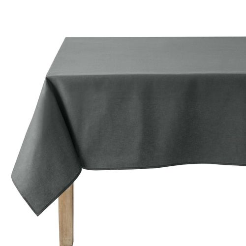 Nappe En Coton Traitee Teflon Anthracite 160 X 240
