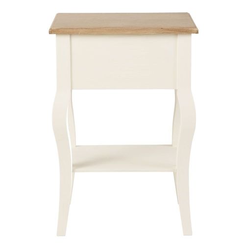 Table De Chevet 1 Tiroir Crème
