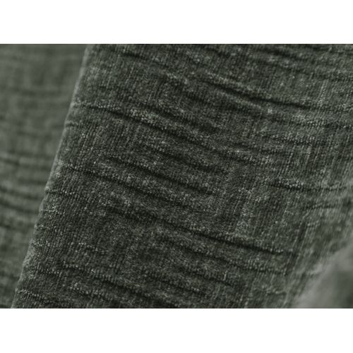 Canapé D'angle Droit 5 Places En Tissu Chenille Vert Bouteille
