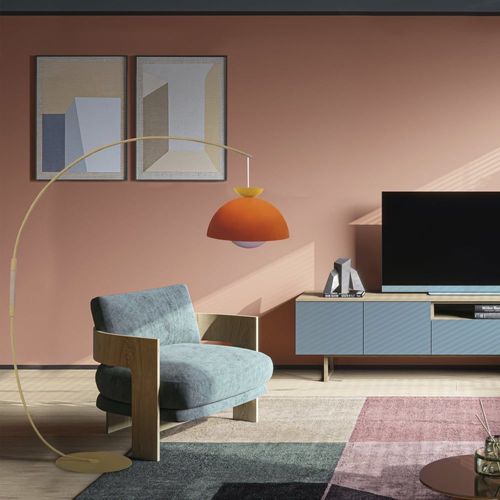 Lampadaire Tosel ,Métal,Beige , H 195xd43x P 110cm