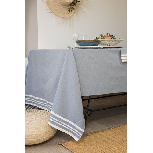 Nappe Coton Bleu Jean 180x350