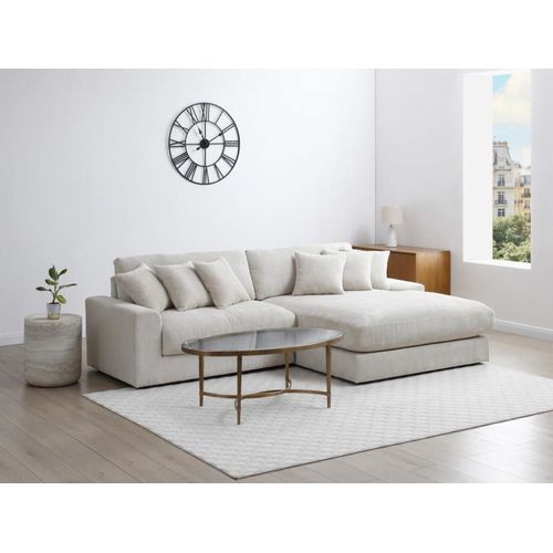 Canapé D'angle 5 Places Beige