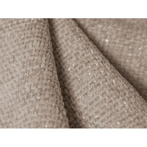 Canapé Panoramique 5 Places En Tissu Chenille Beige