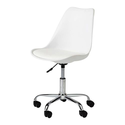 Chaise De Bureau À Roulettes Blanche
