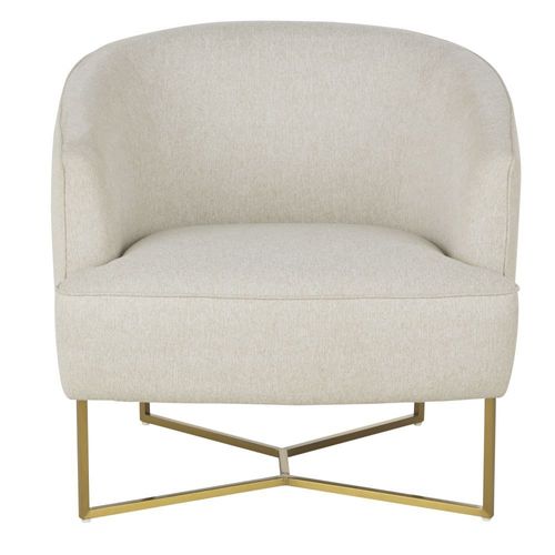 Fauteuil Beige Crème Chiné