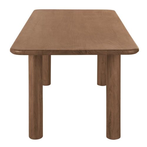 Table À Manger En Bois D'acacia Massif Marron 6 Personnes L200