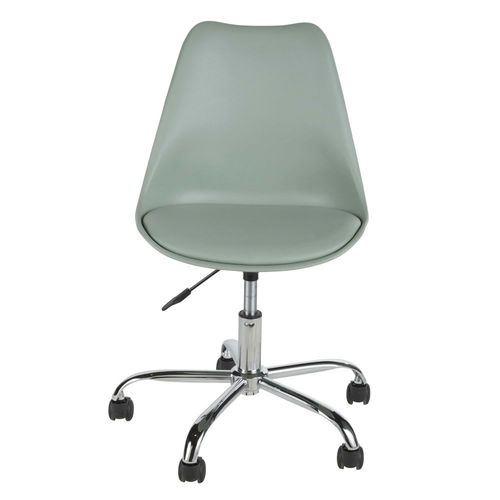 Chaise De Bureau Enfant Réglable À Roulettes Vert Clair