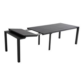 Table De Jardin Extensible 52/260 Cm En Aluminium Gris