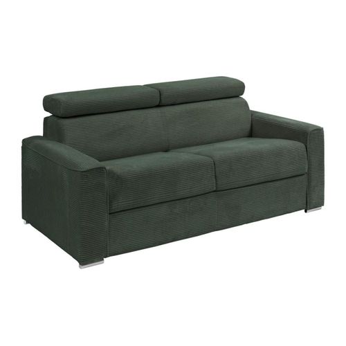 Canapé Convertible Velours 4 Places Vert
