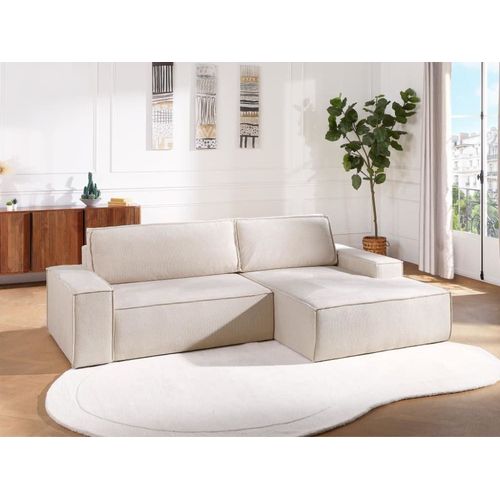 Canapé D'angle 4 Places Beige
