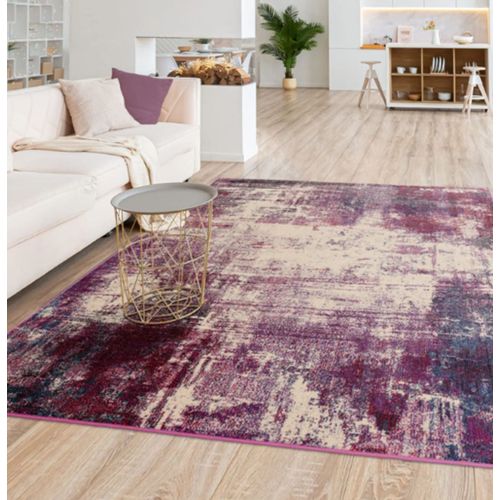 Tapis Tissé Plat Moderne Violet 200x290 Cm