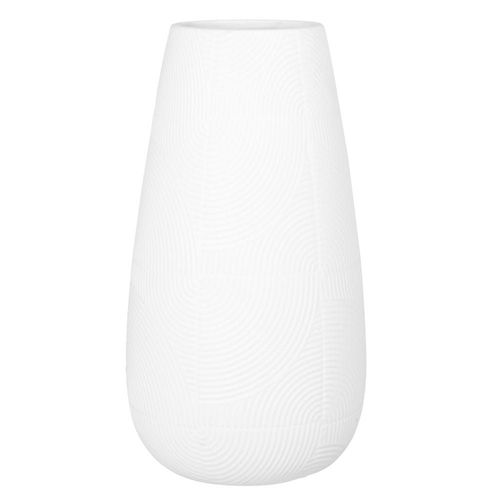 Vase en dolomite blanche gravée