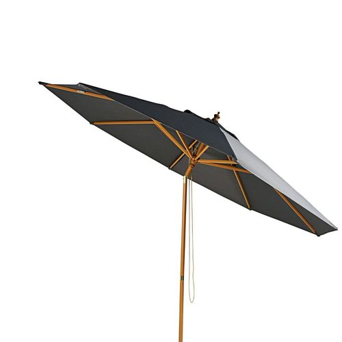 Parasol Inclinable 3x3m En Aluminium Toile Gris Anthracite