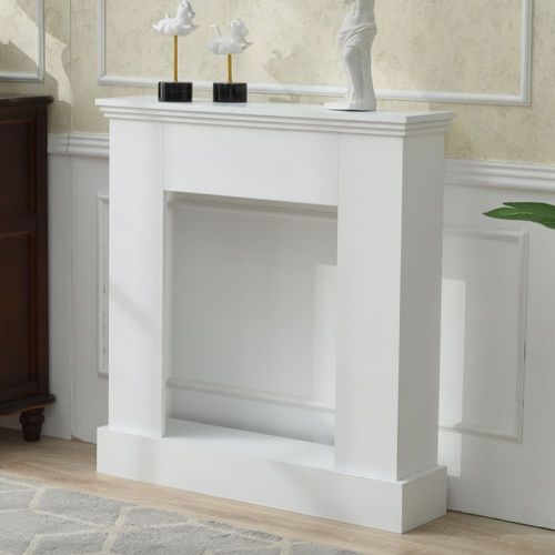 Manteau de cheminée décoratif 93x23x98 blanc