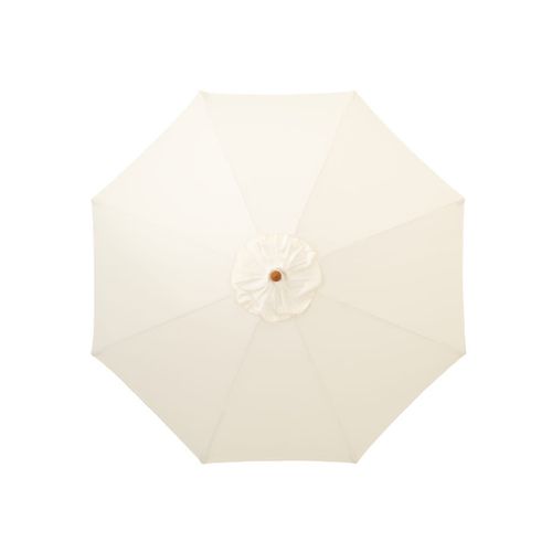 Parasol En Bois Rond Diamètre 3m Ecru - Habana