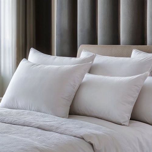 Oreiller Ancolie Synthétique Medium Coton 65x65 Cm