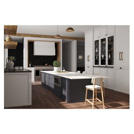 Tabouret De Bar, Tissu Softcellar Ecru Et Bois Naturel (X2)