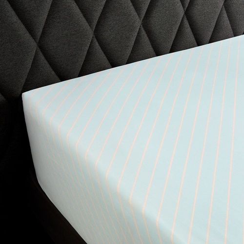 Drap Housse Percale Vert Clair 140x190 Cm