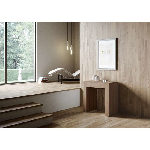 Console Extensible 78x47/299 Cm Effet Bois Chêne Nature