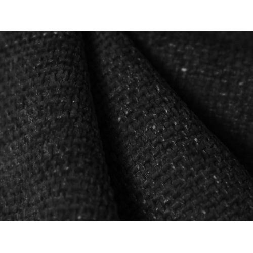 Canapé 2 Places En Tissu Chenille Noir