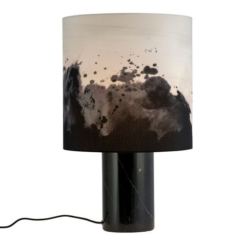 Lampe À Poser En Marbre Et Tissu