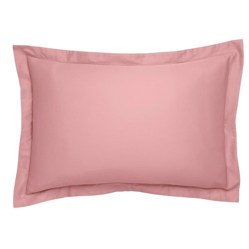 Taie D'oreiller Satin De Coton Coloris Rose 65x65 Cm