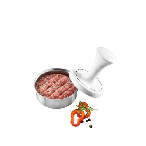 Presse à burger pour mini-burgers en acier inoxydable argent