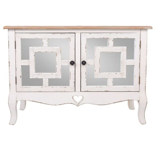 Console En Bois Blanc 83x36x56,5