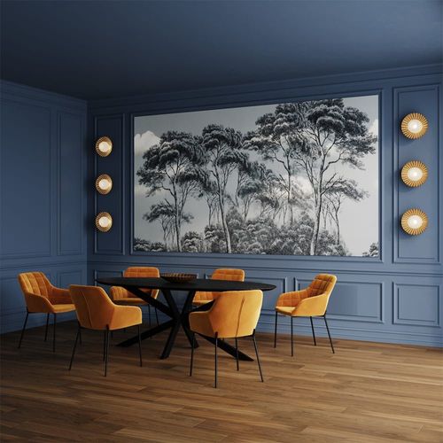 Table Ovale 8 Personnes En Bois De Teck Recyclé Noir 220 Cm