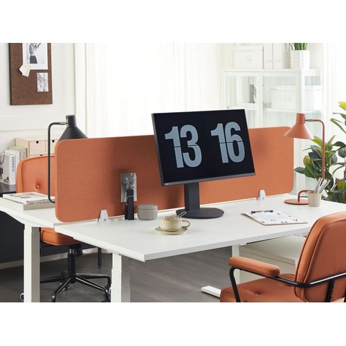 Séparateur De Bureau Orange 160 X 40 Cm