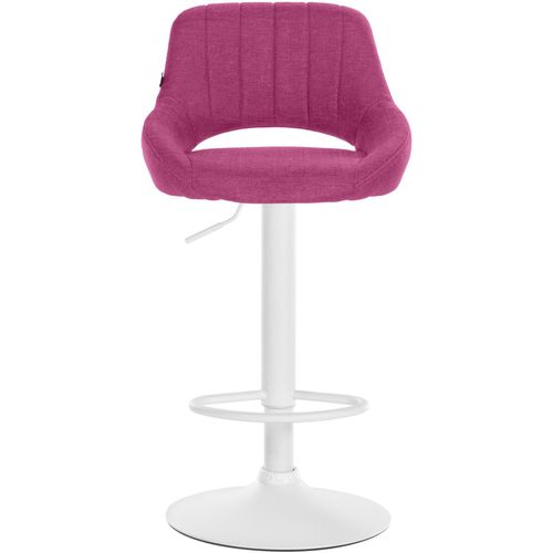 Tabouret De Bar En Tissu Ajustable Pivotant Tissu Violet
