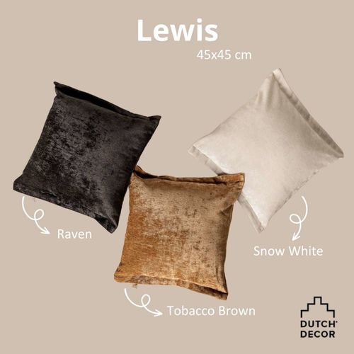 Housse De Coussin Marron En Polyester-45x45 Cm Uni