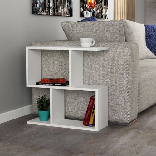 Bout De Canapé 5 Tablettes - L60 Cm - Blanc