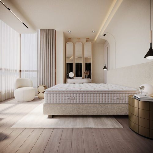 Matelas ressorts ensachés et mousse à mémoire de forme 180x200cm