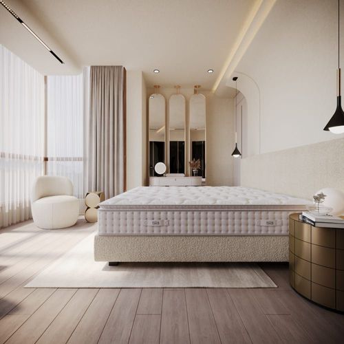 Matelas ressorts ensachés et mousse à mémoire de forme 90x200cm