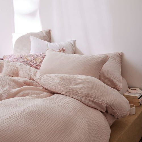 Housse De Couette En Gaze De Coton 260x240cm Pêche