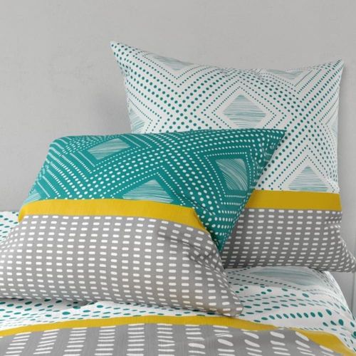 Parure De Lit En Coton Multicolore 260x240 Cm