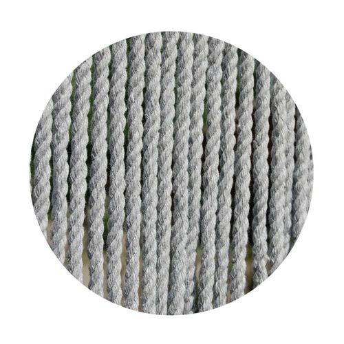 Rideau De Porte En Corde Gris Toulon 90 X 210 Cm